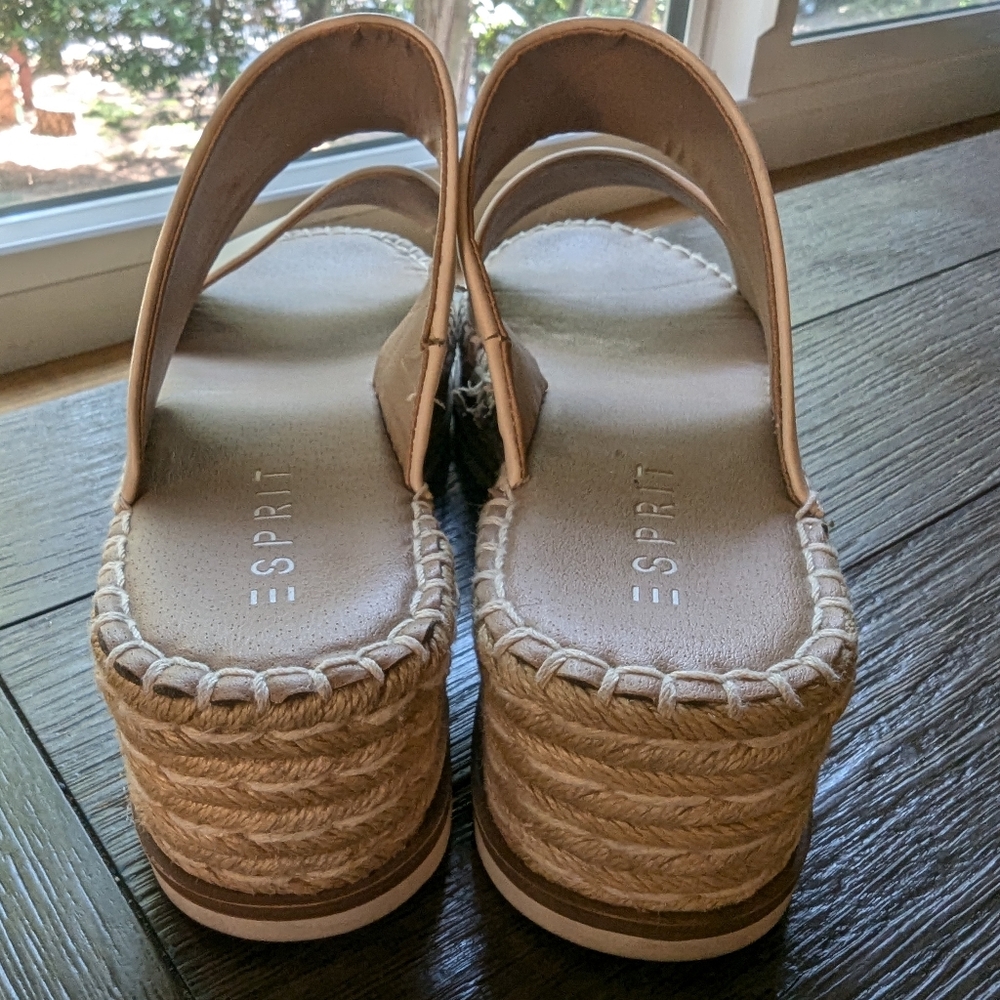 Nordstroms Esprit Women's White & Cream Platform Sandals - Picture 4 of 7
